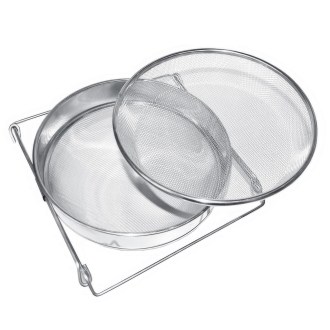 Double stainless steel honey filter DE1