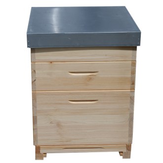 Wooden Dadant US beehive for 12 frames - 1x 285 + 2x 141