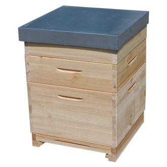 Wooden Dadant US beehive for 12 frames - 1x 285 + 2x 141