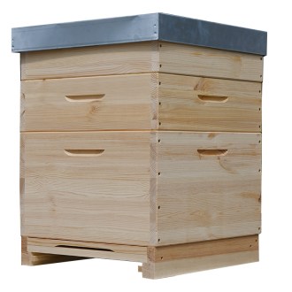 Wooden Dadant US beehive for 12 frames - 1x 285 + 2x 141