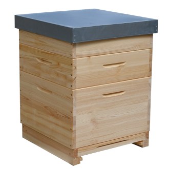 Wooden Dadant US beehive for 12 frames - 1x 285 + 2x 141