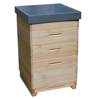 Wooden hive Dadant US for 12 frames - 1x 285   3x 141