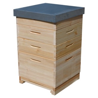 Wooden hive Dadant US for 12 frames - 1x 285   3x 141
