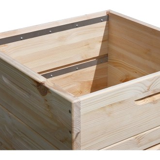 Wooden hive Dadant US for 12 frames - 1x 285   3x 141