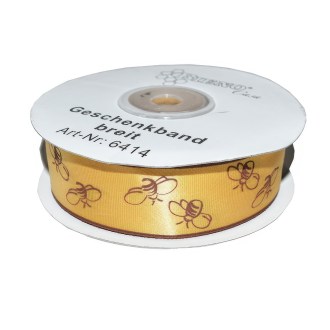 Yellow Gift Ribbon 25 mm