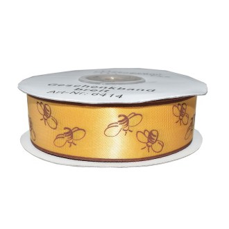 Yellow Gift Ribbon 25 mm