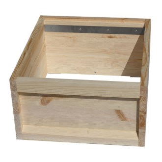 Full-depth hive box for Deutsch Normalmaß - 10 frames - schiene