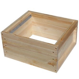 Full-depth hive box for Deutsch Normalmaß - 10 frames - schiene