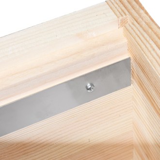Full-depth hive box for Deutsch Normalmaß - 10 frames - schiene