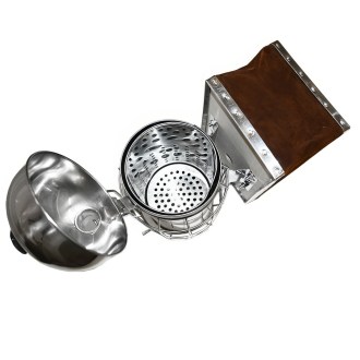 Stainless steel smoker with insert