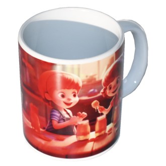 Cup with a children's motif of kids with honey