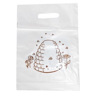 Plastic bags with beehive 25×35 cm - 50 pcs