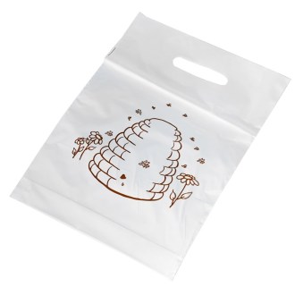 Plastic bags with beehive 25×35 cm - 50 pcs