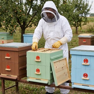 Bee suit with hood sizes.: S - XXL