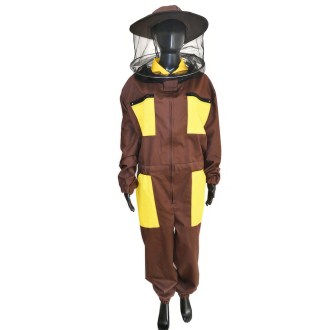 Brown bee suit with hat sizes: S - XXXL