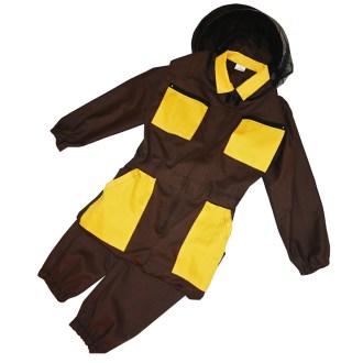 Brown bee suit with hat sizes: S - XXXL