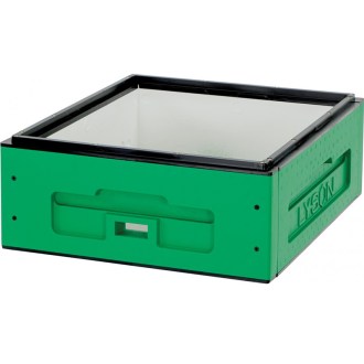 Half-depth Dadant Blatt Super OPTIMA, painted, unassembled - green