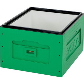 Dadant Blatt OPTIMA Super (Hive box), painted, unassembled - green