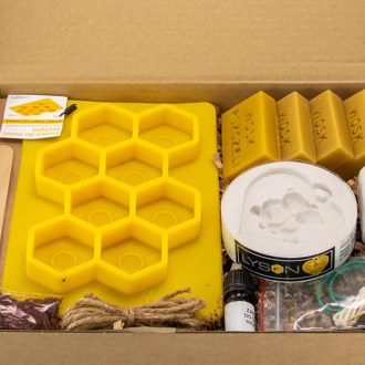 Creative candle making kit - bee motif