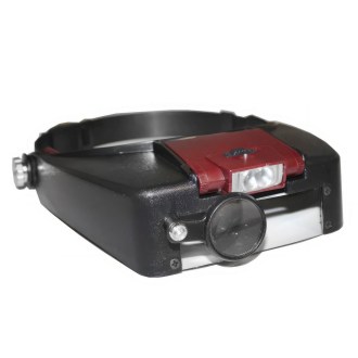 Lighted magnifying glass headset LED headband - Velleman®