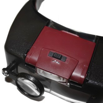 Lighted magnifying glass headset LED headband - Velleman®