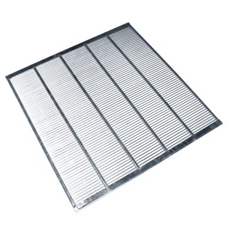 Stainless steel queen excluder with frame 435x435 mm DE