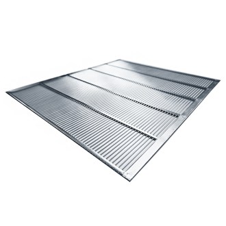 Stainless steel queen excluder with frame 425x510 mm DE