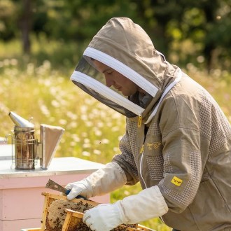 Beekeeping jacket Elegant Bee half vented - S-XXXXL