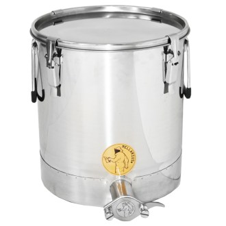 25 kg honey tank Mellarius MaxiLine with sloping bottom and sealing lid