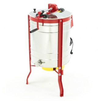 Tangential honey extractor, Ø600mm, 4-frame, manual+electric drive, CLASSIC