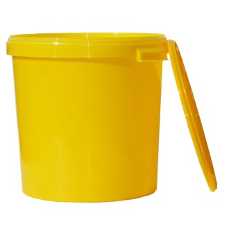 Honey container plastic 40 kg / 33 l - yellow
