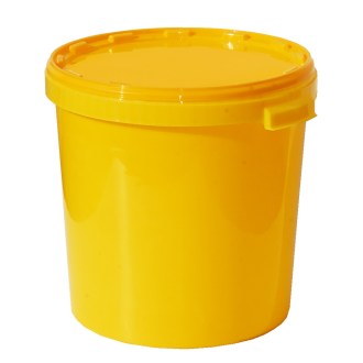 Honey container plastic 40 kg / 33 l - yellow