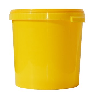 Honey container plastic 40 kg / 33 l - yellow