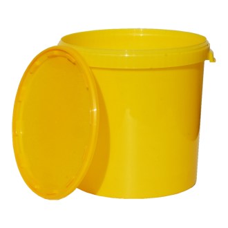 Honey container plastic 40 kg / 33 l - yellow
