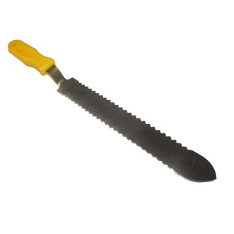 Plastic handle uncapping knife