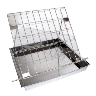 Stainless steel uncapping tray - type U