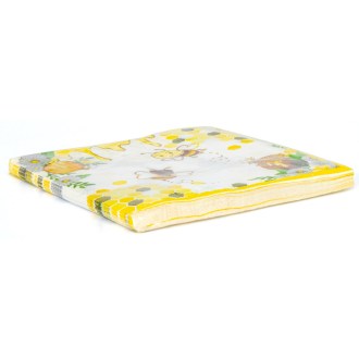 Paper napkins Bee with honey and comb - 20 pcs