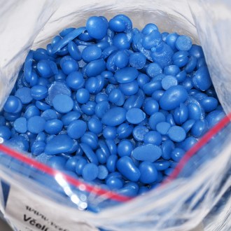 Beeswax - blue pellets - 500 g