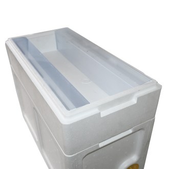 Polystyrene mini hive Langstroth 3/4 with feeder - 6 frames
