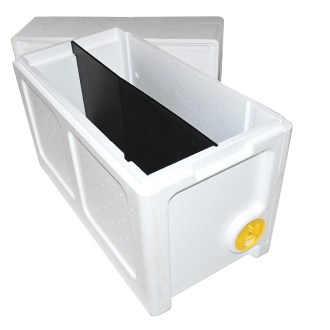 Polystyrene mini hive Langstroth 3/4 with feeder - 6 frames