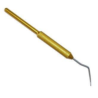 Professional stainless steel grafting tool for queen larvae - yellow
