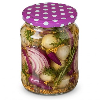 Lid TO 82 - Violet dots