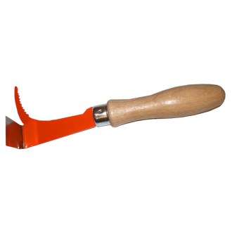 Hive tool combined with wooden handle