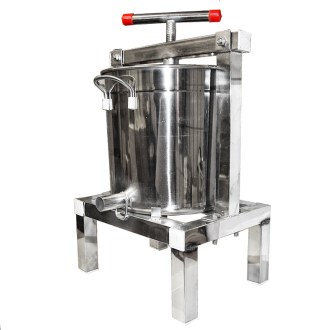 Stainless steel wax press with container
