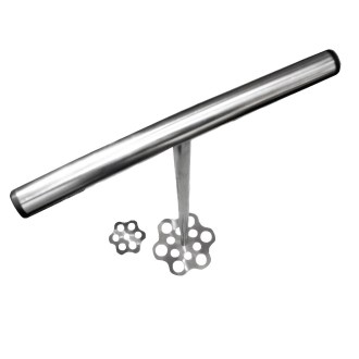 Hand-held stainless steel honey mixer