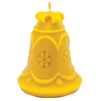 Silicone candle mold - bell with snowflake - 8 cm - FS419