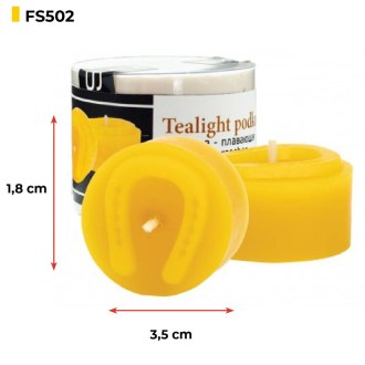 Silicone candle mold - tea light horseshoe - 1.8 cm - FS502