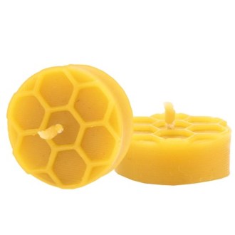 Silicone candle mold - tea light with honeycomb pattern - 1.5 cm - FS512