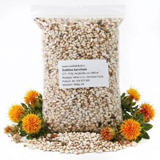 Safflower seeds (Carthamus tinctorius) - 0.5 kg