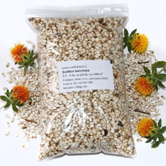 Safflower seeds (Carthamus tinctorius) - 0.5 kg